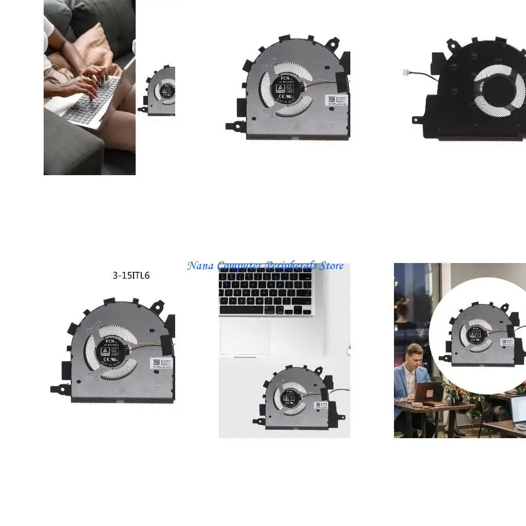 

F68C Brushless Notebook Cooling Fan CPU Radiator for IdeaPad 3-15ITL6 82H8