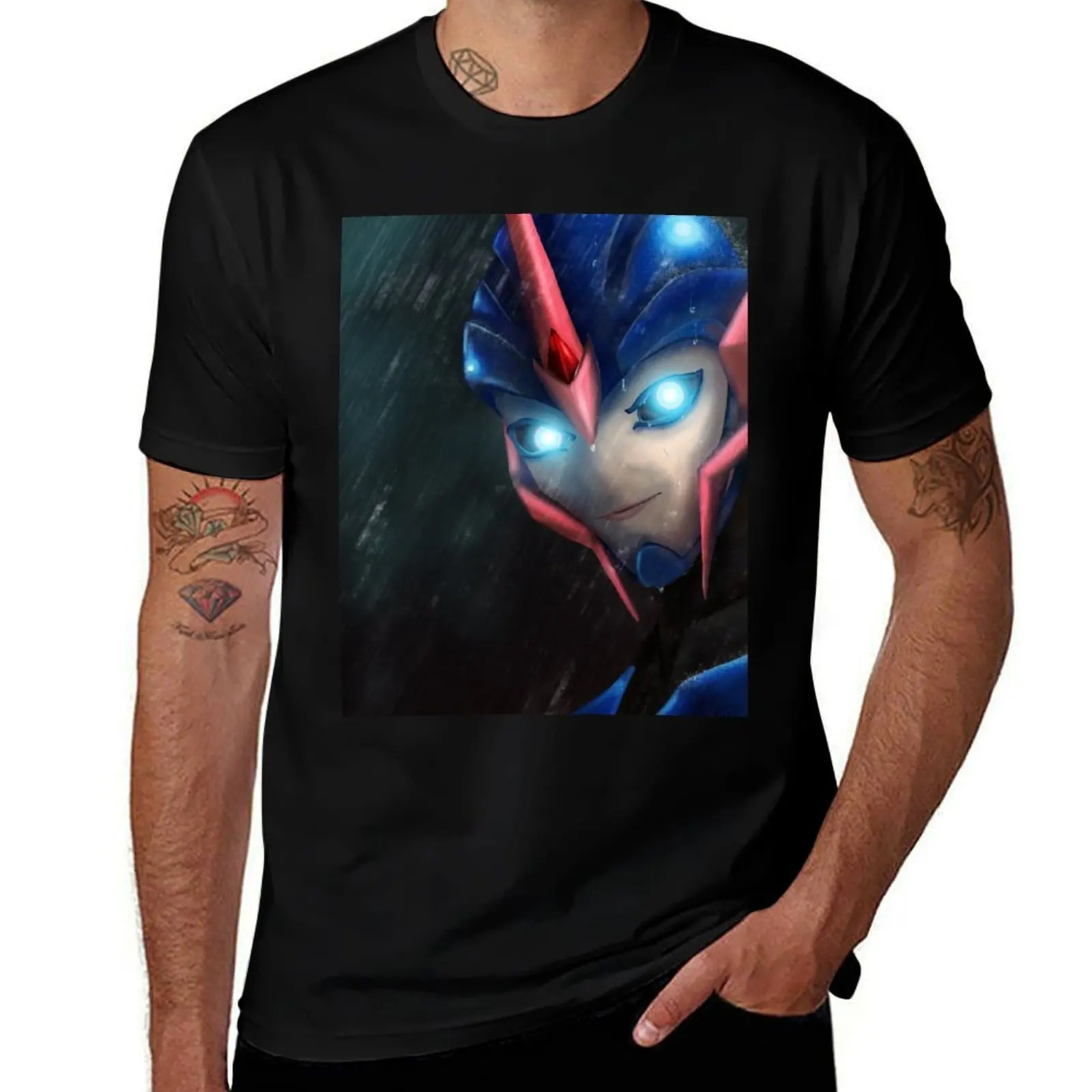 

Arcee in the Rain T-Shirt sublime anime stuff vintage t shirts fruit of the loom mens t shirts