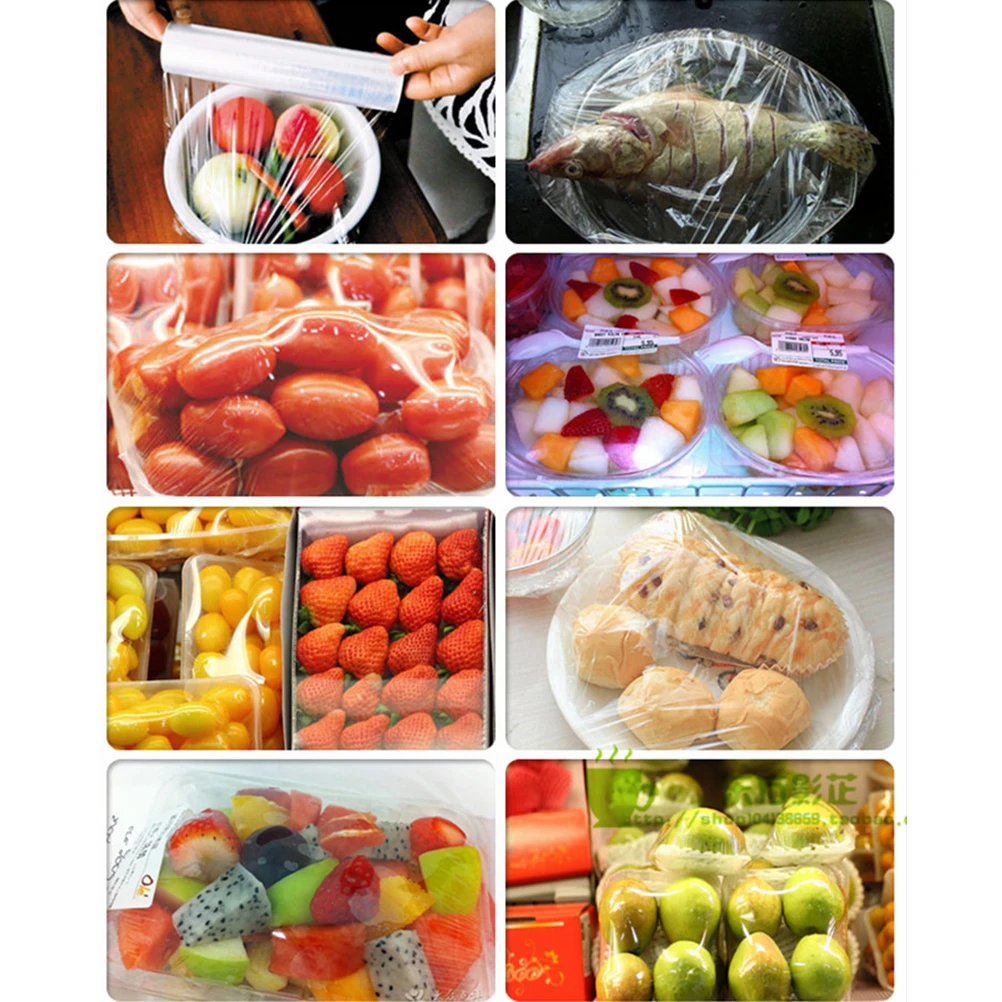 

Plastic Wrap Packaging Film Preservative Food Cling Fruit Vegetable Storage Bag