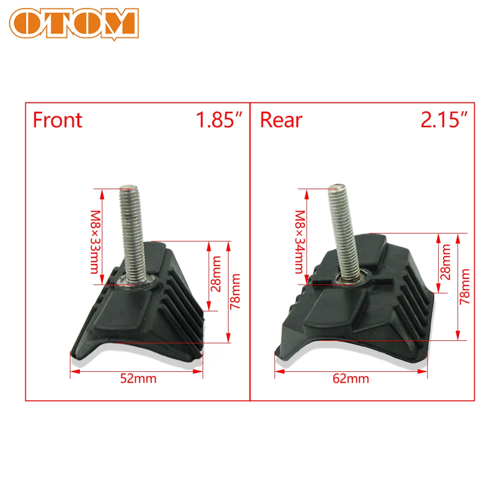 OTOM Motorcycle Aluminum and Rubber Wheel Rim Lock Tyre Safe Pit Bike Motocross 1.85