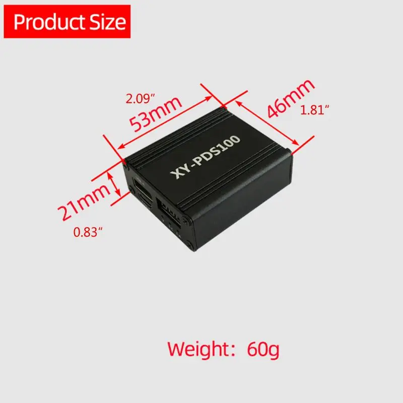 XY-PDS100 QC4.0 QC3.0 Type-C 5A 100W DC12-28V Step Down Mobile Phone Quick Charger For SCP FCP PD Qualcomm