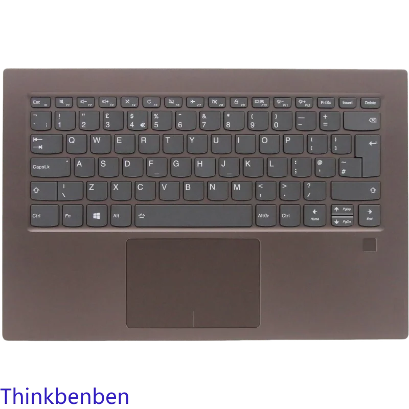 

UK English Bronze Keyboard Upper Case Palmrest Shell Cover For Lenovo Yoga 920 13 13IKB Flex Pro 13 13IKB Laptop 5CB0Q09666