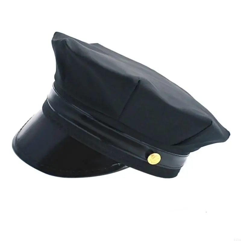 L5ya Militarios Professional Estilo sombrero octogonal Poliéster Militaries Cosculado vestimenta vestidos cabeza y