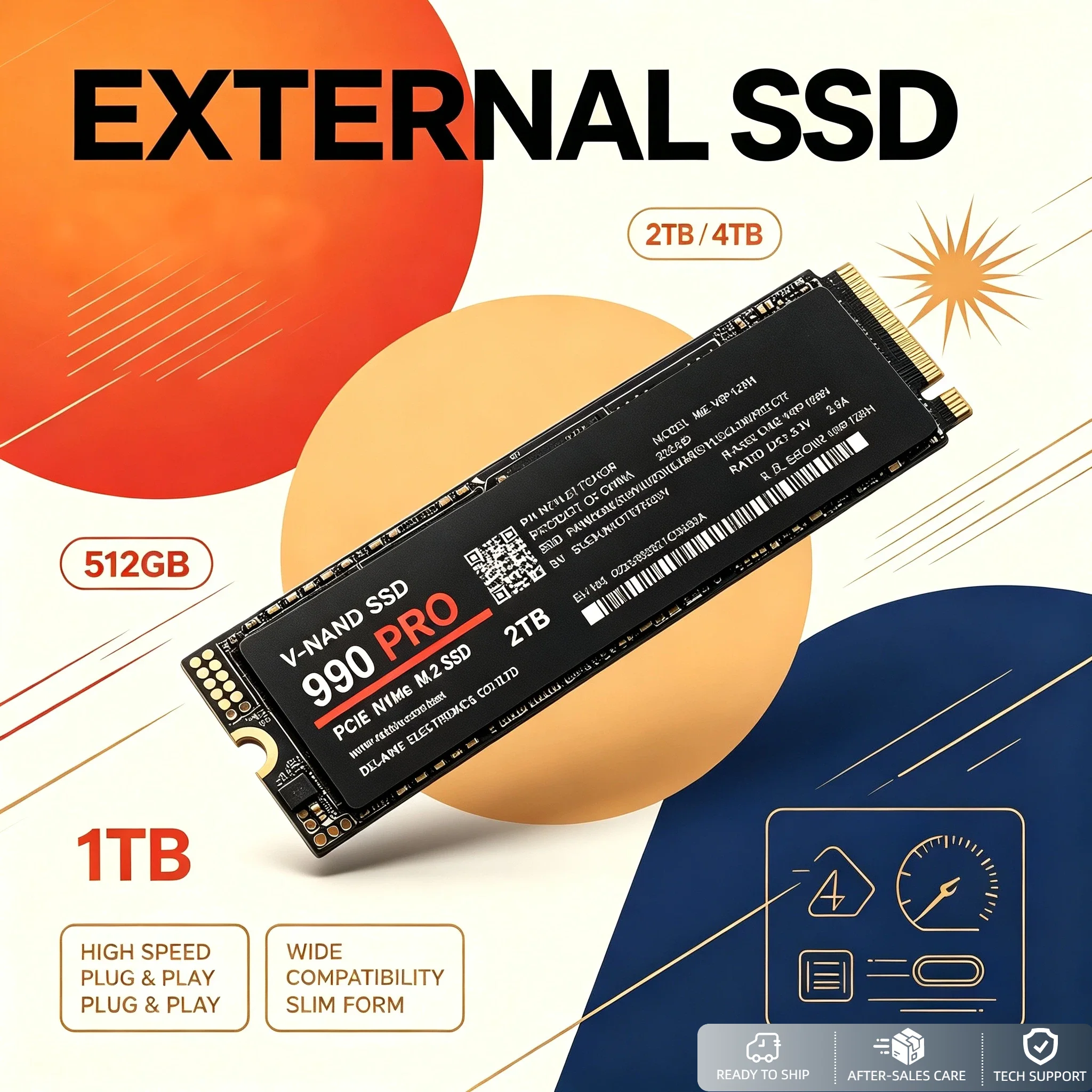 Internal Solid State Drive M.2 NVMe NGFF SSD 512GB 1TB 2TB 4TB for Gaming Office Laptop Desktop Pro Max Elite Unit High Speed