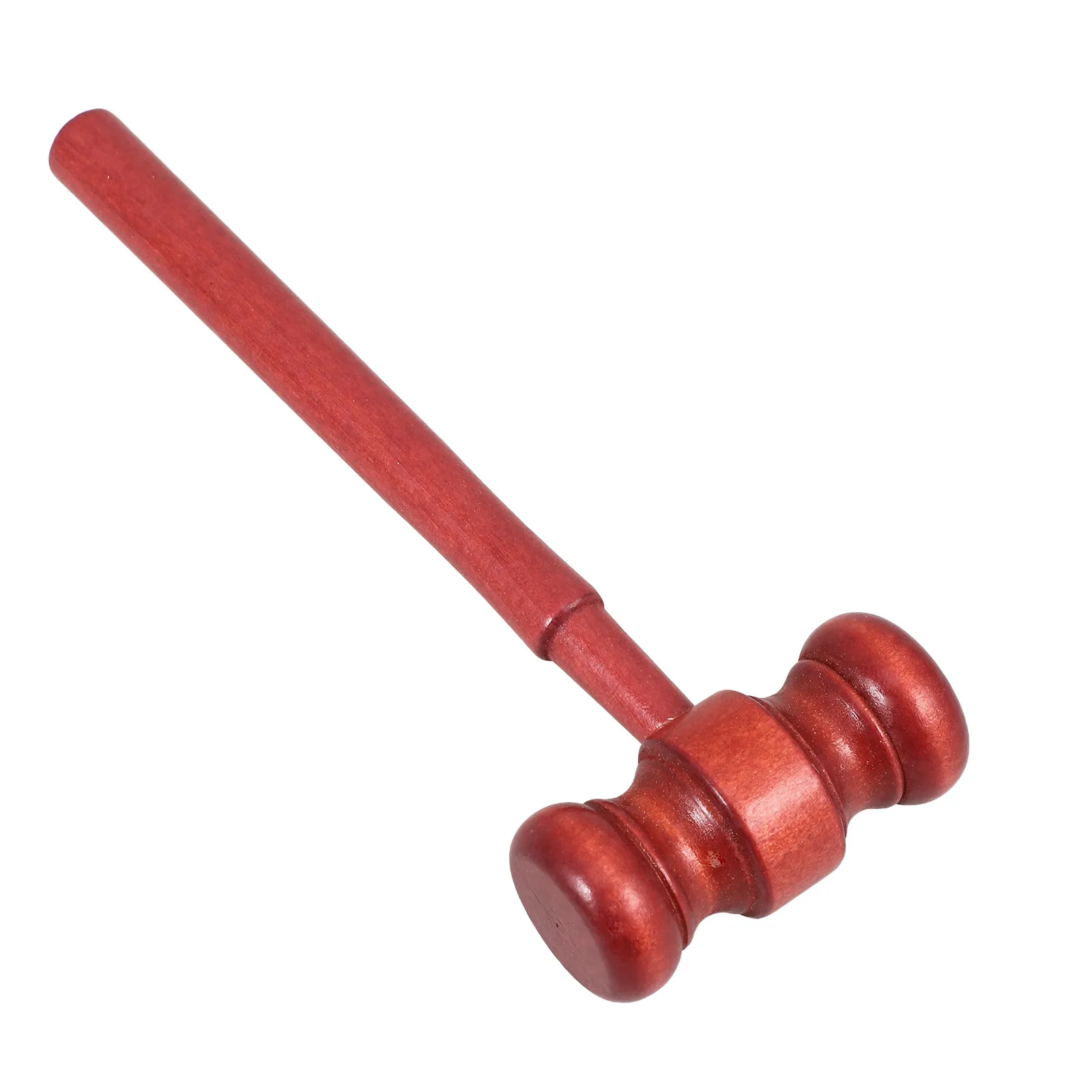 

Wooden Judge Gavel Prop Lightweight Smooth Surface Fine Grinding Clear Knocking Sound Auction Hammer Role Play Cosplay Accessory