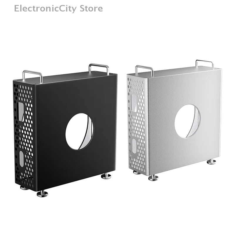 

For Mini M4/M4 Pro 2in1 Design Aluminum Alloy Vertical Stand With Heat Dissipation Dustproof Shockproof Protective Case