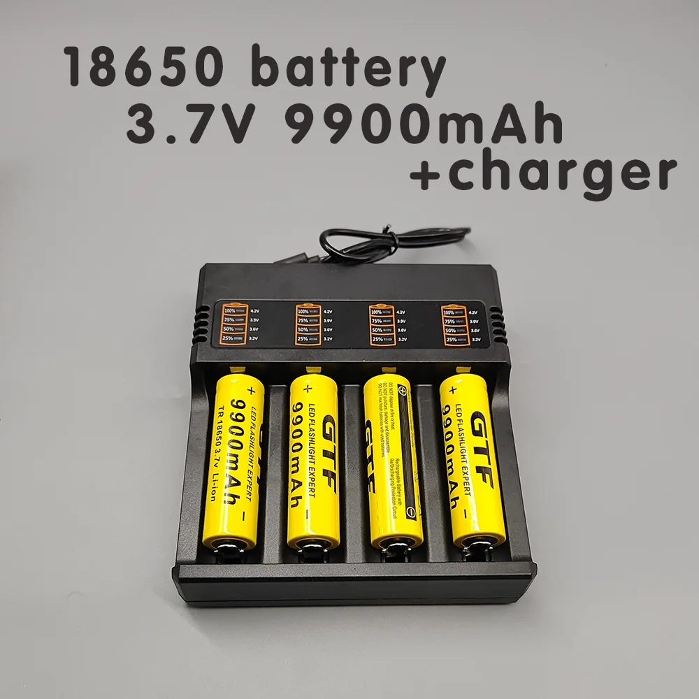 بطارية 18650 قابلة لإعادة الشحن (3.7 فولت 9900 مللي أمبير): مثالية لمصابيح LED وأضواء التخييم ومجموعات الطوارئ - اطلب اليوم!
