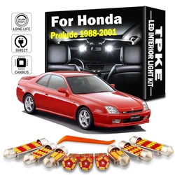TPKE LED 인테리어 돔 맵 트렁크 실내 조명 키트, 혼다 Prelude 1988- 1995 1996 1997 1998 1999 2000 2001 번호판 전구용
