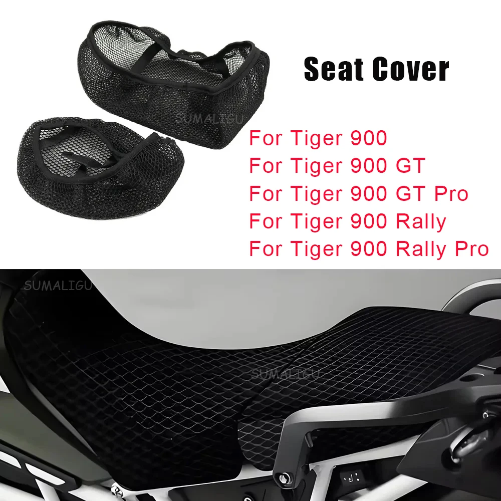 For Tiger 900 Tiger 900GT/Rally Pro 2021-2024 Nylon 3D Fabric Saddle Seat Cover Motorcycle Protection Cushion Seat Cover