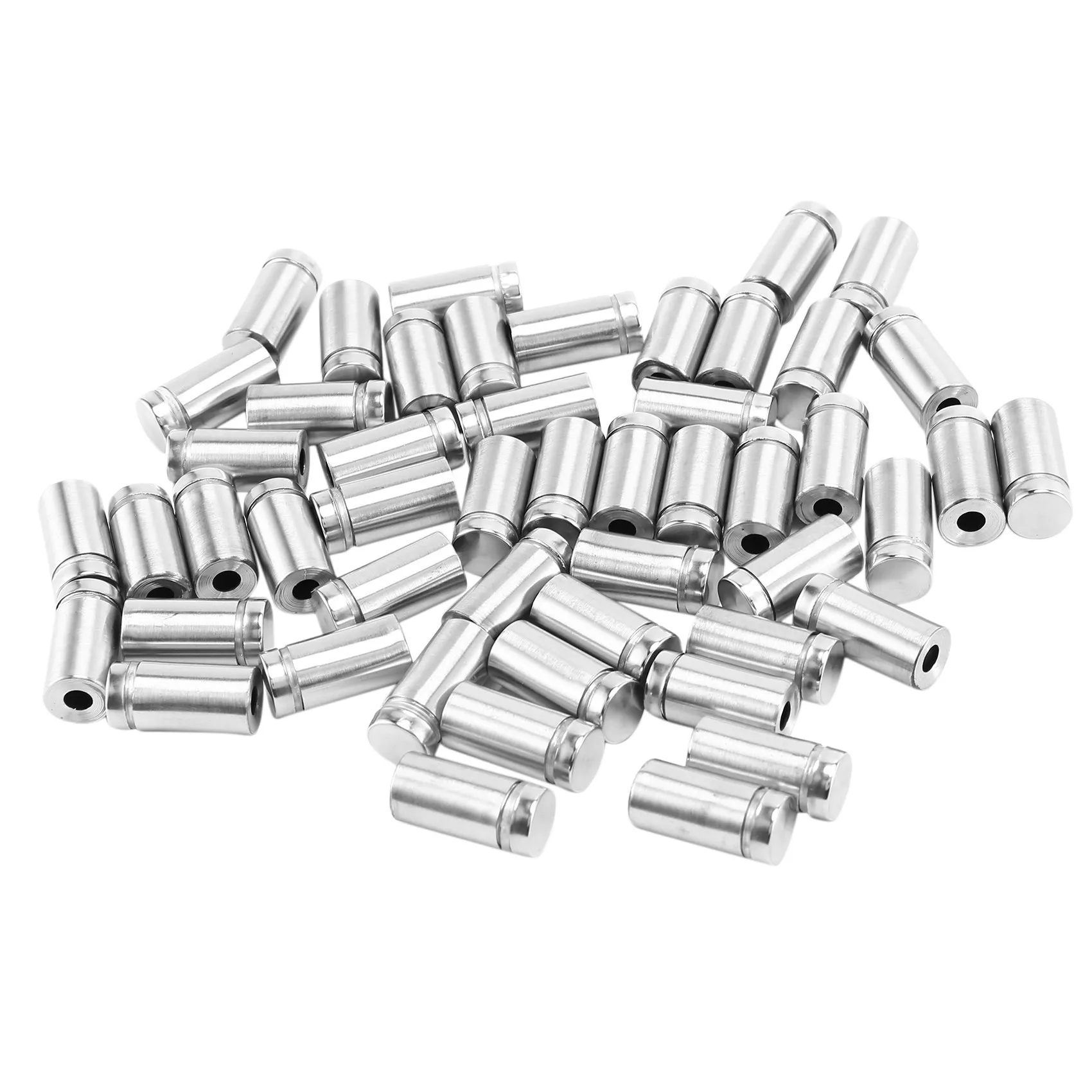 AEE3-50 Packs Sign Standoff Screws Advertising Screws Stainless Steel Wall Standoff Mounts Glass Acrylic Nail For Glass Artwork