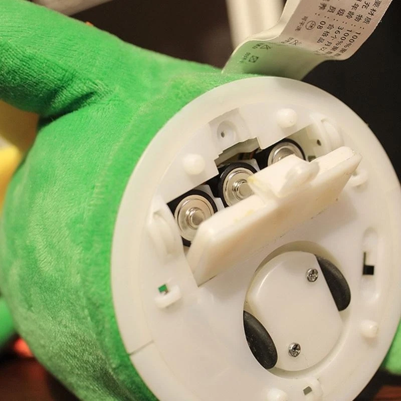 لعبة حيوانات كرتونية قطيفة دمية حيوانات محشوة كهربائية مع صوت موسيقى للأطفال 15UB