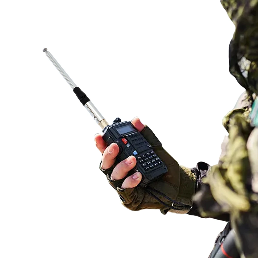 

27MHz Telescopic/Rod HT Antennas SMA Female 23cm-130cm Telescopic CB Antenna 2.15dB Gain for CB Handheld/Portable Radio
