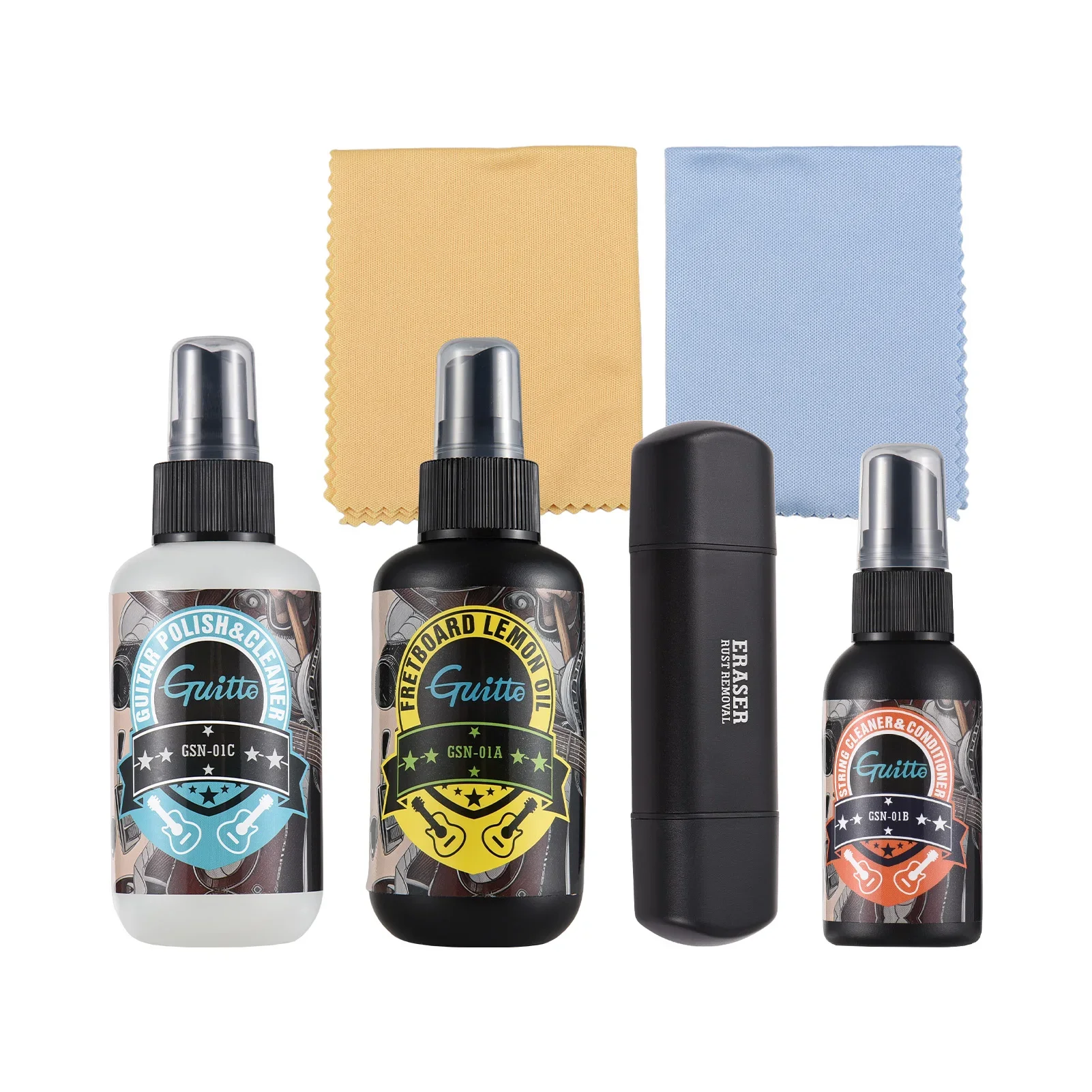

Набор для чистки гитары, 120 мл, лимонное масло для грифа, 50 мл, антикоррозийное масло для ухода, 120 мл, средство для чистки и полировки гитары