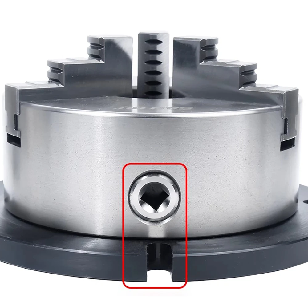 Vertical Chuck Mounting Plate Base 125MM - Precision Fixed Base with 0.02MM Positioning Accuracy