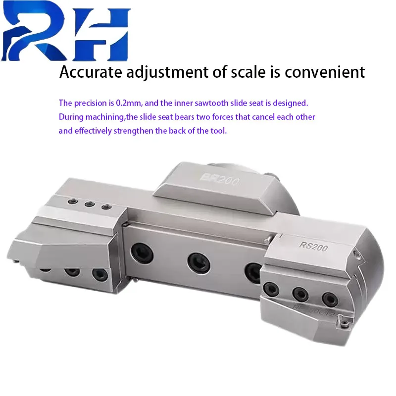 Bridge-type Rough Boring Head of Large-aperture Rough Boring Tool Adjustable Large-aperture Double-edge Rough Boring Tool