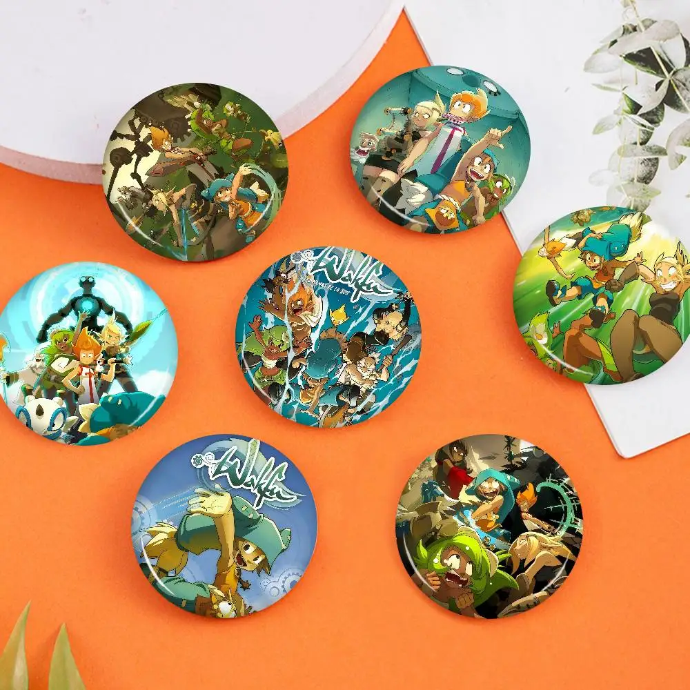 Animated Series W-Wakfu Anime Button Pin Handmade Brooch For Clothes Cartoon Badge Backpack Decoration Jewelry Accessories