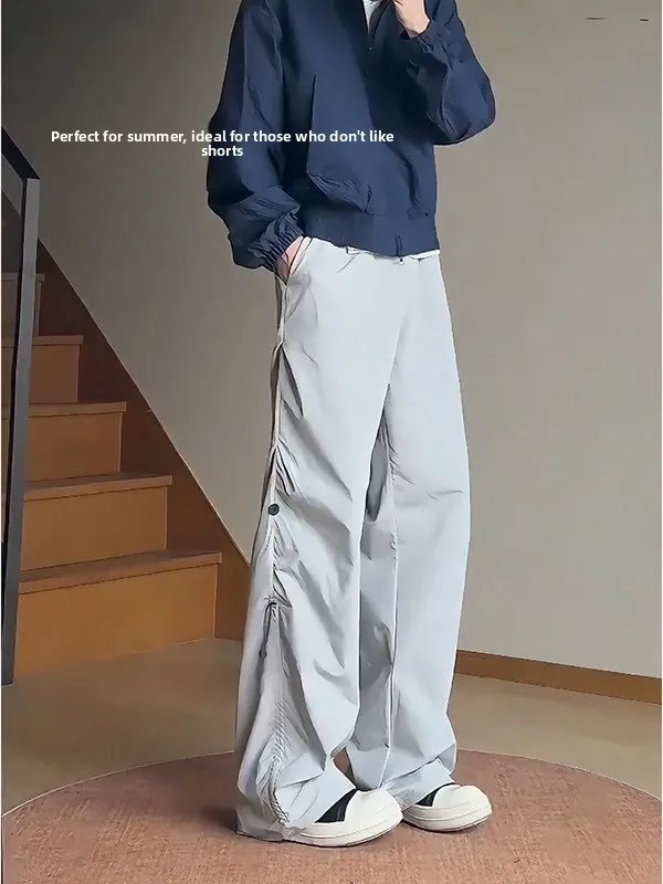 

Уличные нейлоновые брюки-карго, мужские летние брюки-карго для пешего туризма, свободные сложенные солдатские брюки, тактические брюки-карго, дышащие, легкие