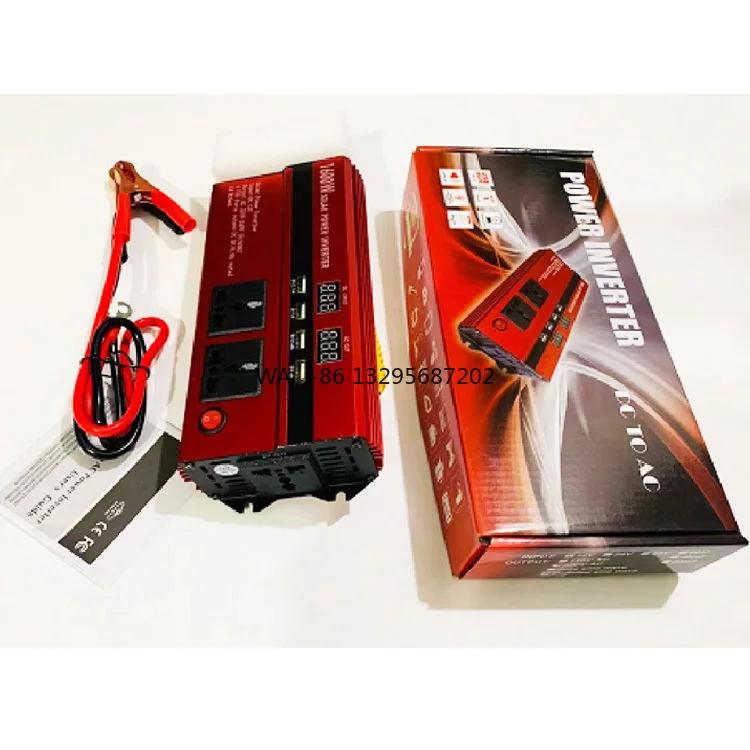 

2025 New Coming Car 12v to 110v/220v Inverter 600W 800W 1000W 1600W Power Converter DC to AC Car Inverter with Socket Usb Output