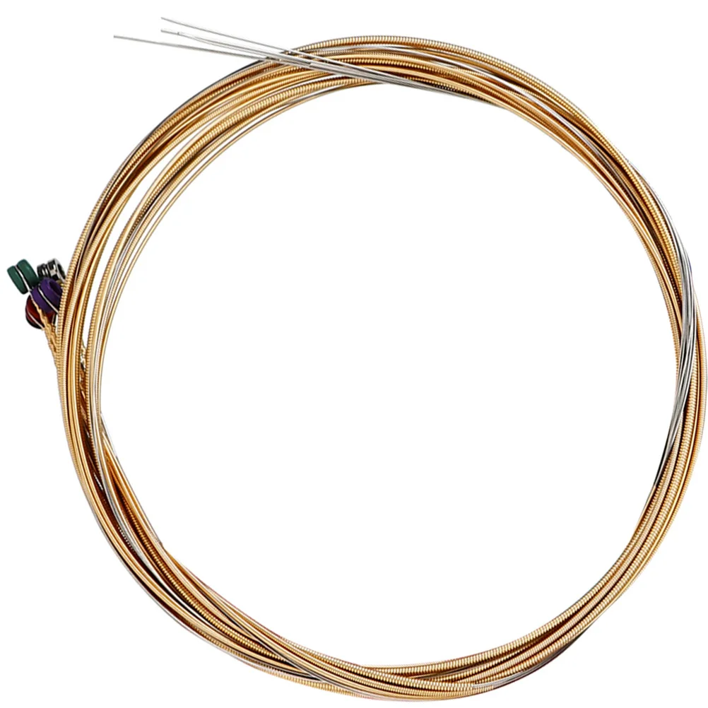 

1 Set High Grade Phosphor Bronze Stainless Steel Guitar Strings Acoustic Folk Classical Replacement Anti-Rust Durable Metal Bead