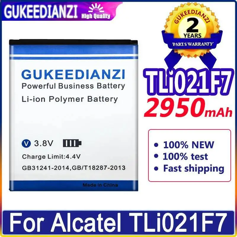 

Reliable Power Supply For Alcatel Tli021f7 Mobile Phone Battery Good Low-Temperature Performance 2950Mah