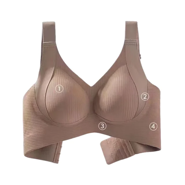 

KUCLUTWomen's Seamless Underwear, Thin Style, Large Breasts, Small Breasts, No Wires, Pull-up And Anti-sagging Large Size Bra