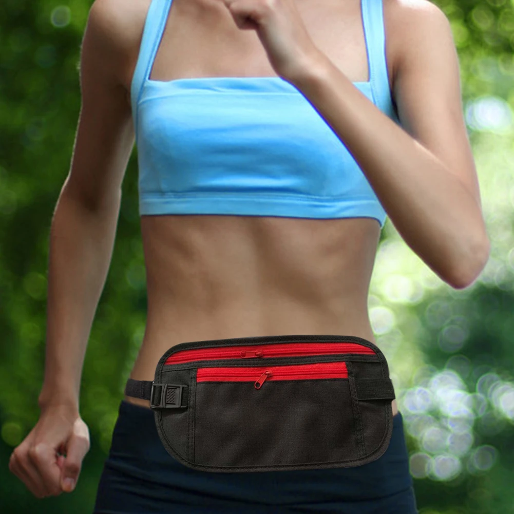 Invisible Travel Waist Pack Sport Waist Pouch Anti-Theft Unisex Passport Money Belt Bag Hidden Security Wallet Key Phone Storage