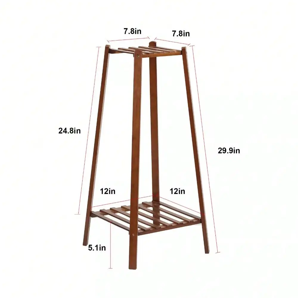 Large Medium Small Bamboo Tall Plant Stand Pot Holder Small Space Table Display