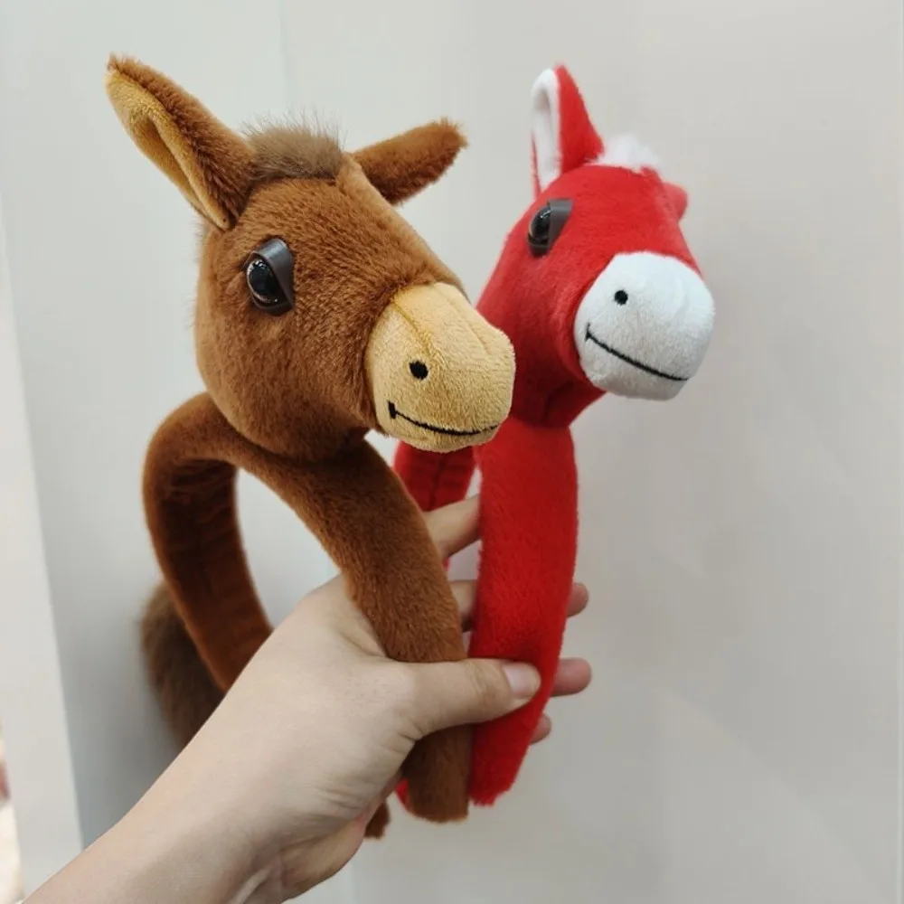 Style chinois mascotte bandeau dessin animé cheval cheveux cerceau nouvel an doux poney casque pour Costume fête unisexe coiffure