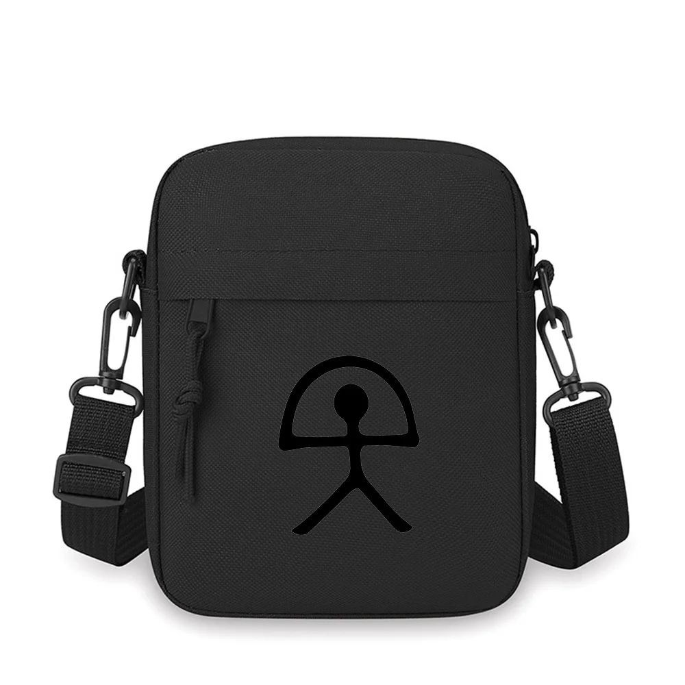 Figure holding arc overhead Men Crossbody Bag Single Shoulder Women Cartoon Anime Film Printing Design Unisex