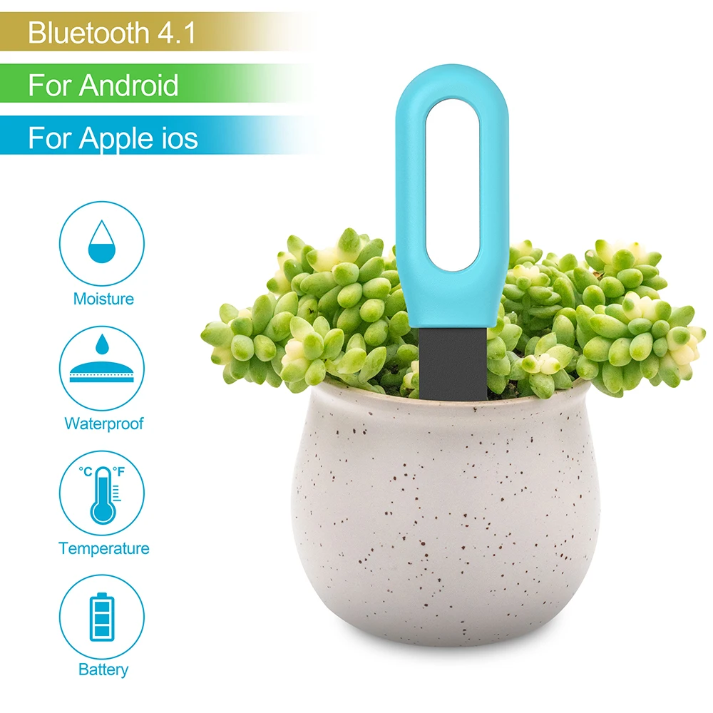 Tuya Smart Bluetooth Tester del terreno Misuratore di temperatura e umidità Termoigrometro Rilevatore di irrigazione per automazione del giardino