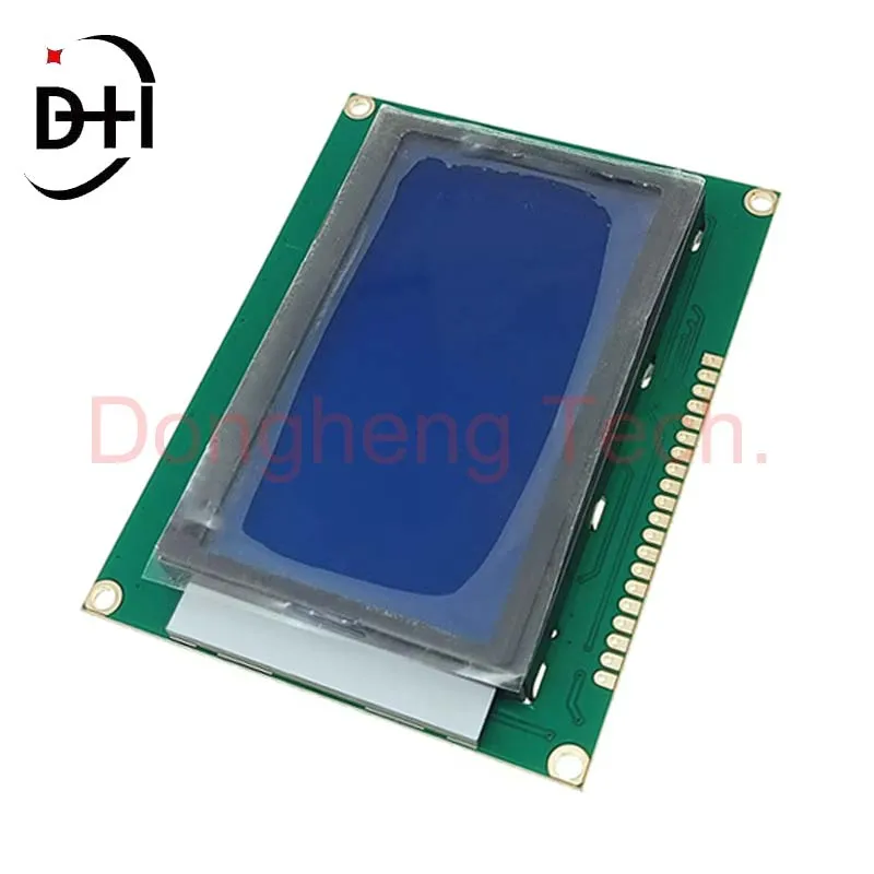 LCD12864 LCD Module 12864B Blue 128*64 Character Backlight LCD Display Serial Interface Adapter Module For Arduino