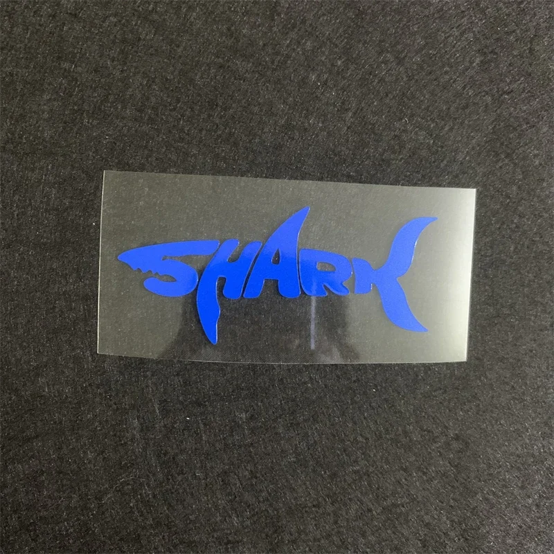 

1Pc 2D Flat Holographic Shark Text Anti Scratch Waterproof Vinyl Sticker Motorcycle Scooter Car Window Decor