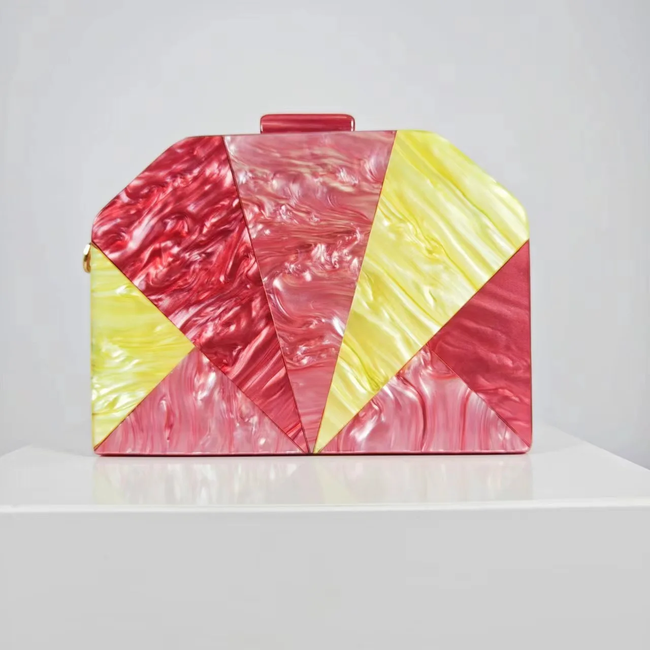 women's-contrasting-color-splicing-acrylic-dinner-bag-shoulder-diagonal-span-wedding-banquet-clutch-bag-bolsas-femininas-luxuosa
