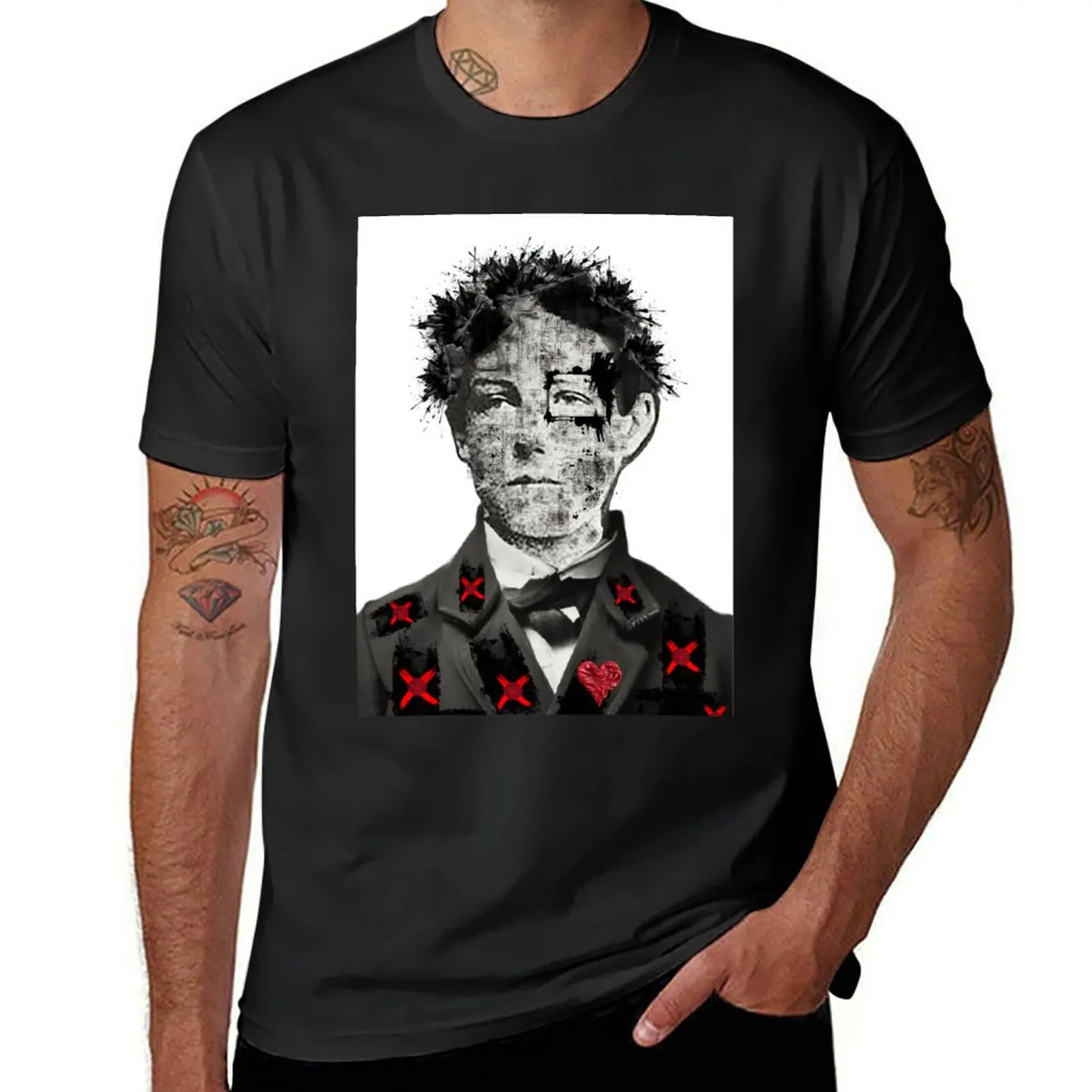 ARTHUR RIMBAUD T-Shirt cute tops customs customs design your own anime clothes clothes for men