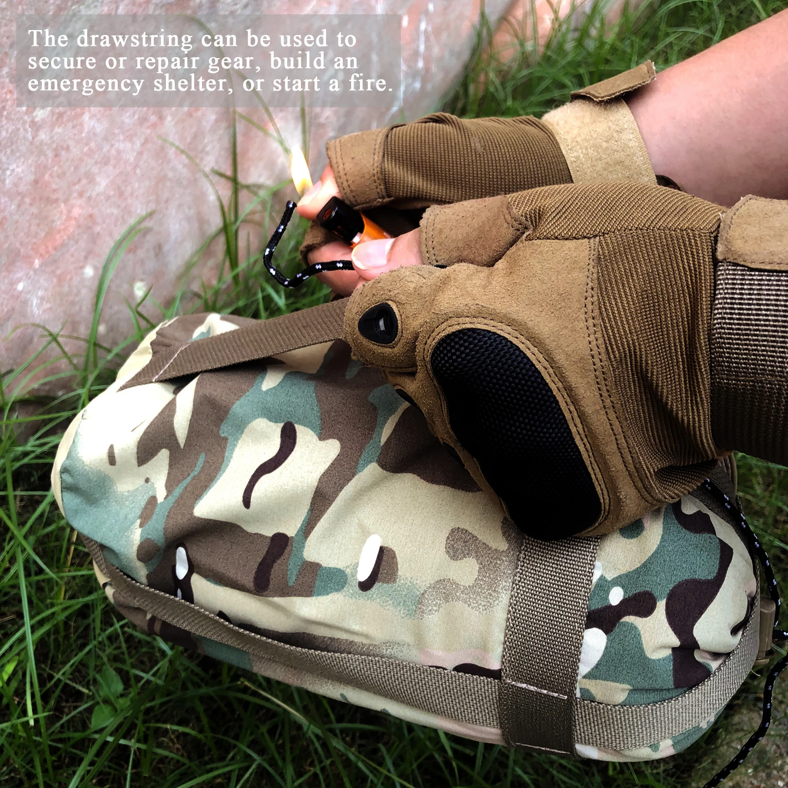 Imagem -06 - Bivy Capa Bolsa de Exército Militar Modular Bolsas de Dormir Multicam Camo Woodland Ucp Akmax.cn