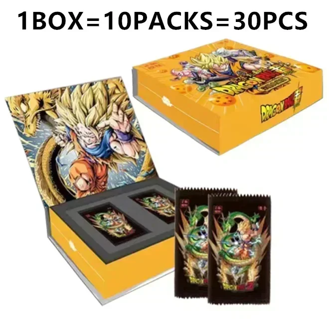 anime Dragon Ball Cards Shiny Son Goku Saiyan Vegeta Anime Trading Battle Booster Box Game Children Collection Card Gift Toy