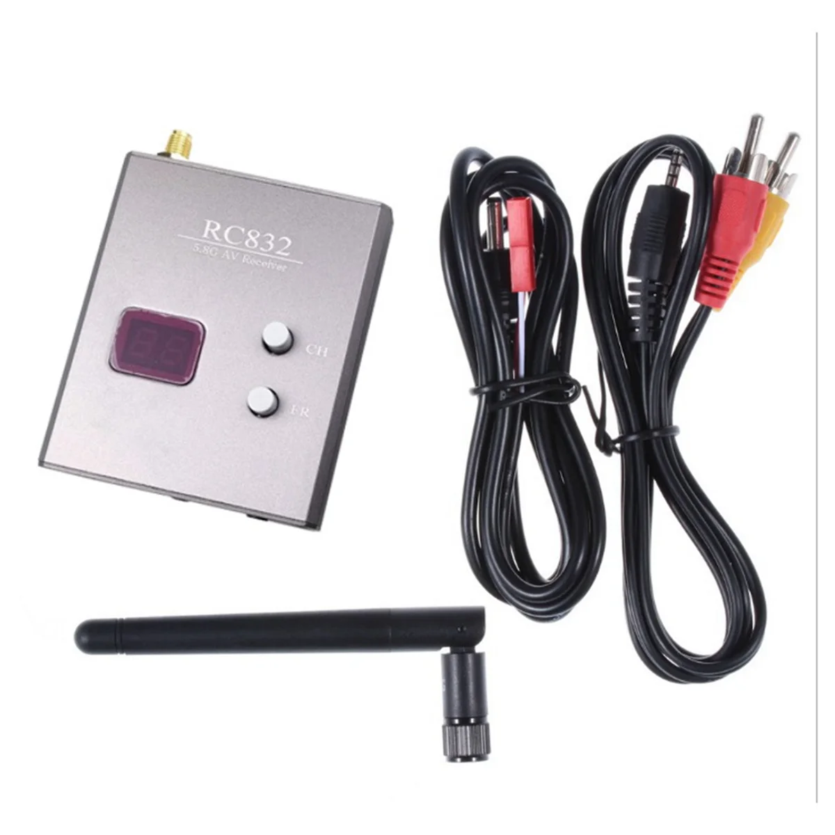 Receptor Y14ARC832 FPV 5,8 GHz 48CH RC832 AV receptor con antena para multicóptero FPV RC Quadcopter