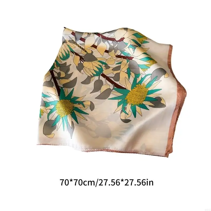 B95F男性向けの大きなスカーフシルクの感覚四角