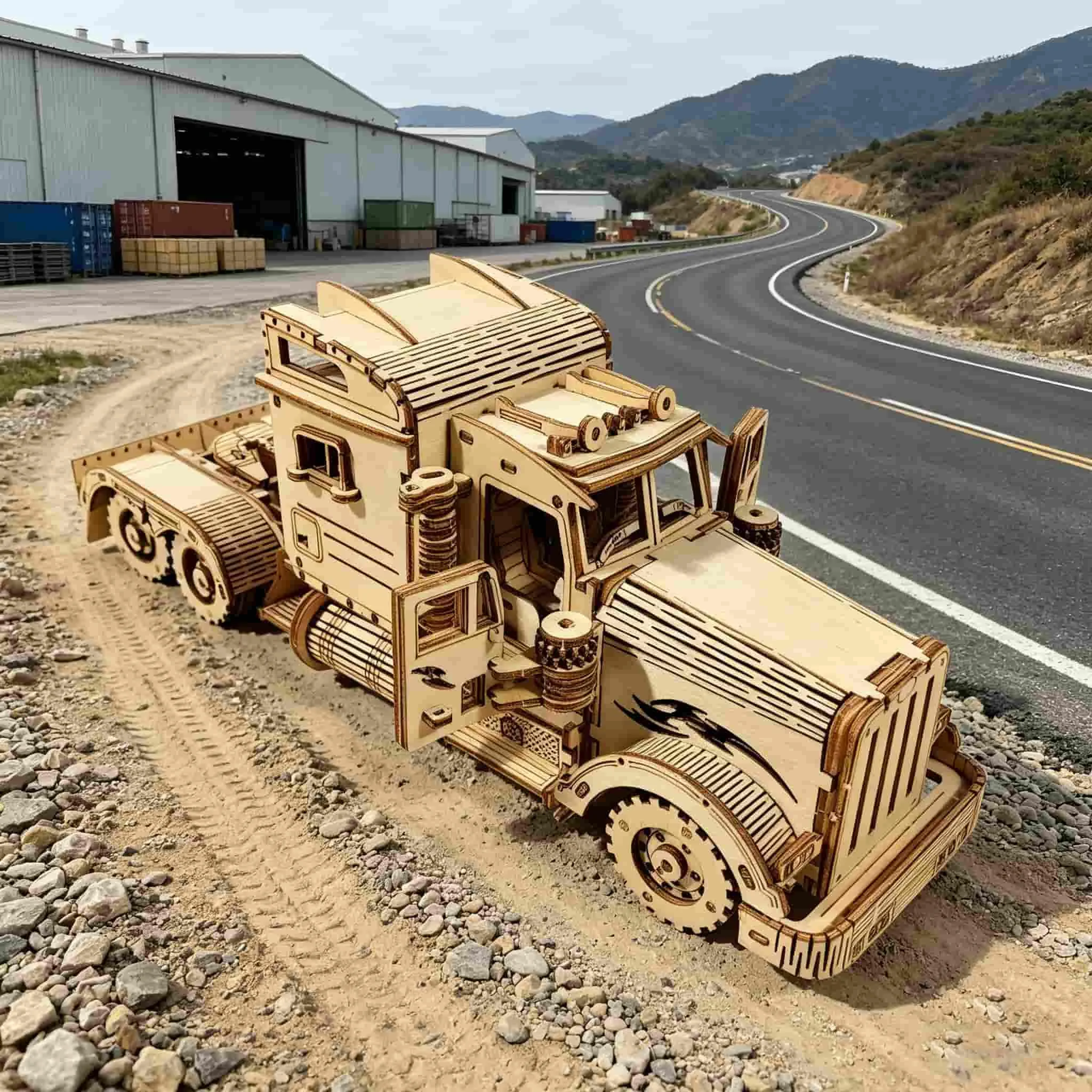 

DIY Wooden Truck Model Kit 3D Puzzle Creative Holiday Birthday Gift Toy