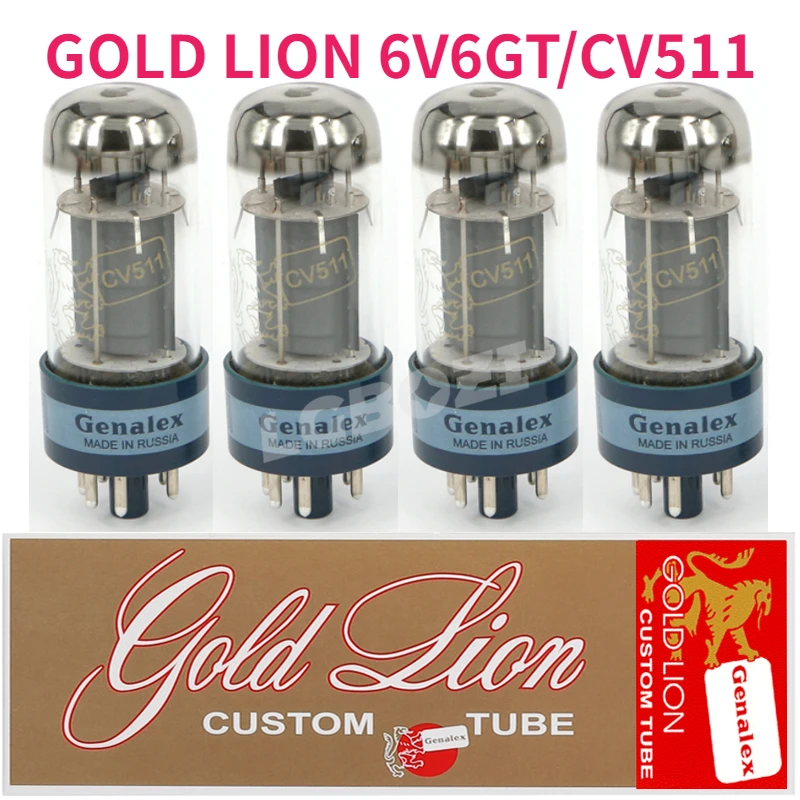Vacuum Tube GOLD LION 6V6GT/CV511 Replacement 6P6P Tube Factory Tested Precision Matching DIY Tube Amplifier