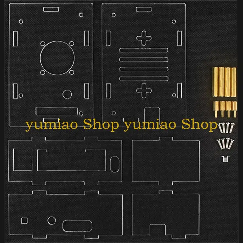 

587B Акриловый защитный корпус Радиатор Прозрачный корпус для рассеивания тепла для RV2