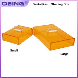 Dental Resin Shading Box Plastic Shade Cover Storage Box Lab Light-Proof Dentist Material Storage Case Dentist Organizer Box
