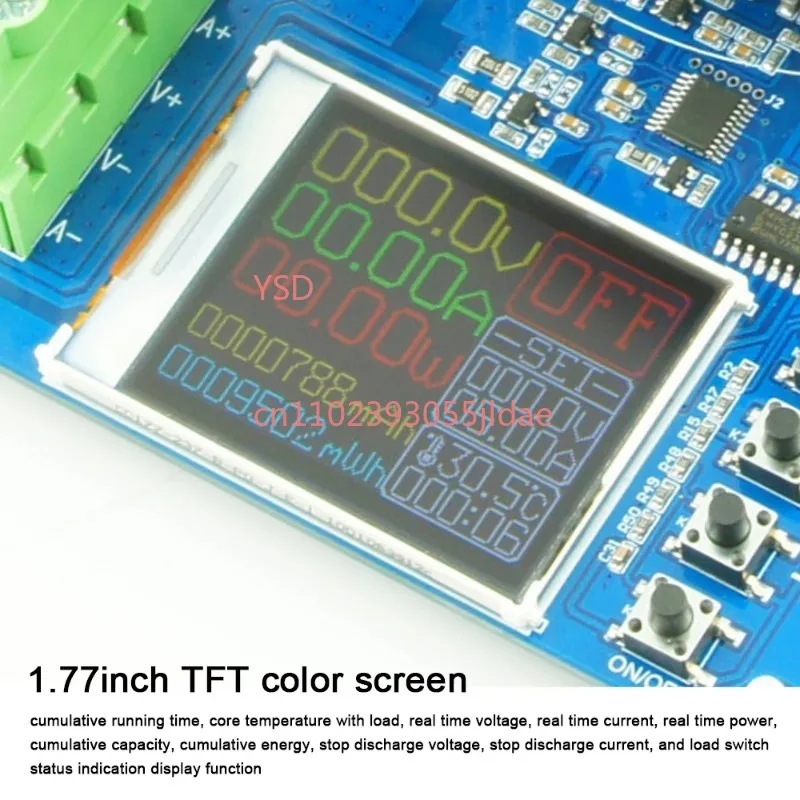 DC Electronic Load Power Tester 150W 20A Four Wire Voltage Current Battery Aging Detector