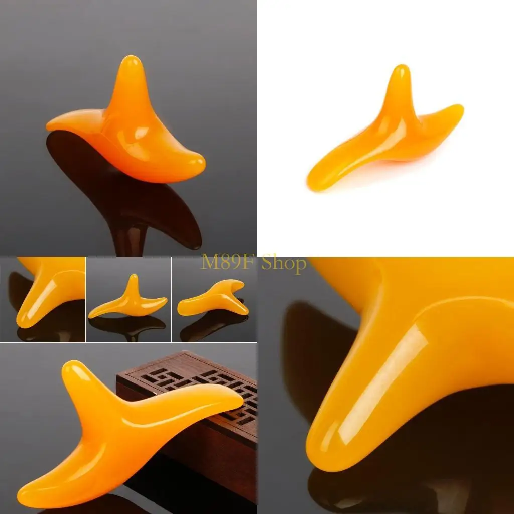 M89F Triangular Resina Triangular Massagem Ponto Trigger Pedicure Pedicure Body Massager Tool