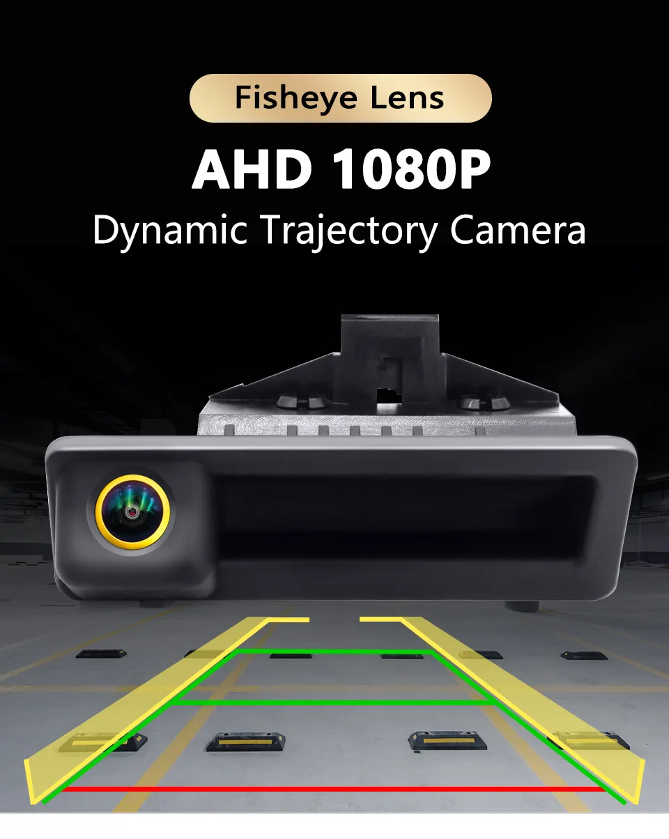 4K 180 ° AHD 1080P Auto Rückansicht Kamera für BMW E60 E39 E90 E82 E61 X1 E84 X5 E70 E92 E91 3/5 Serie E88 E93 X6 Nachtsicht – Detail 5