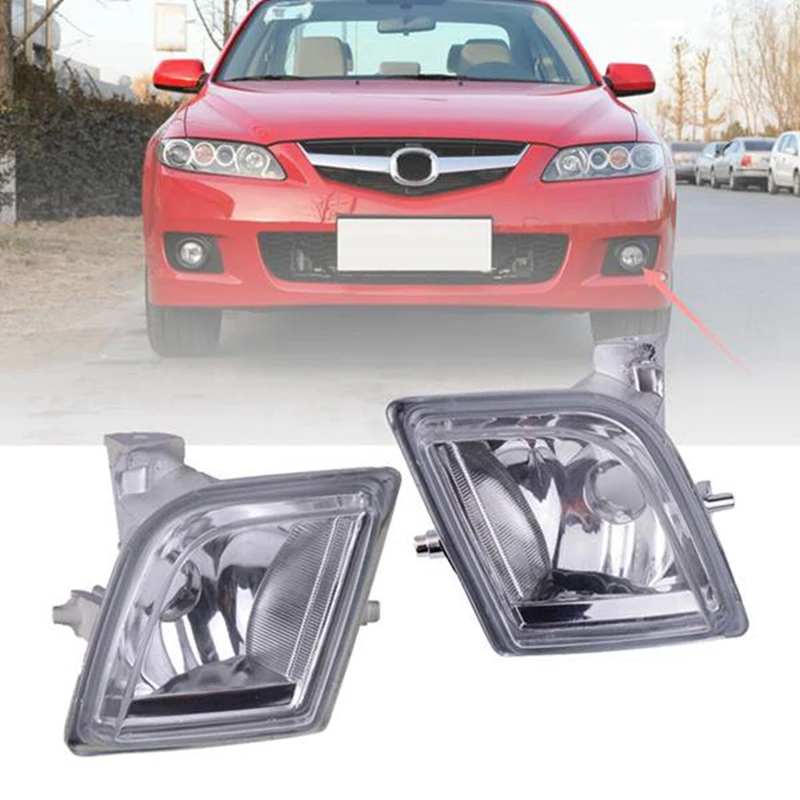 1Pair Car Front Bumper Fog Lights Driving Lamp Foglight GS3L-51-680 GS3L-51-690 For Mazda 6 2009 2010 GH