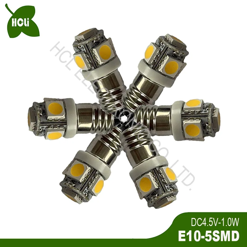 

High quality DC3V 4.5V 5V 6V 6.3V 12V 24V E10 Led Lights Warning Light Car Interior Clearance Side Lamp free shipping 100pcs/lot