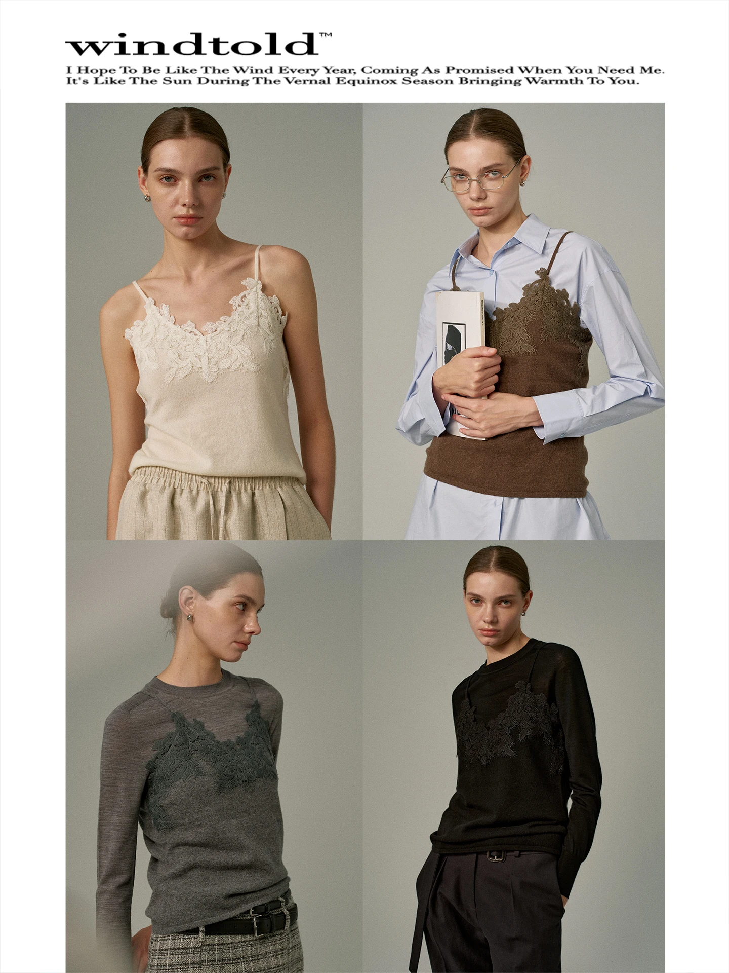 

Classic Soft Skin-friendly Camere Lace Insertion Vest Csole Inner Wear Women's Regular Thin Autumn Season Chinese Made