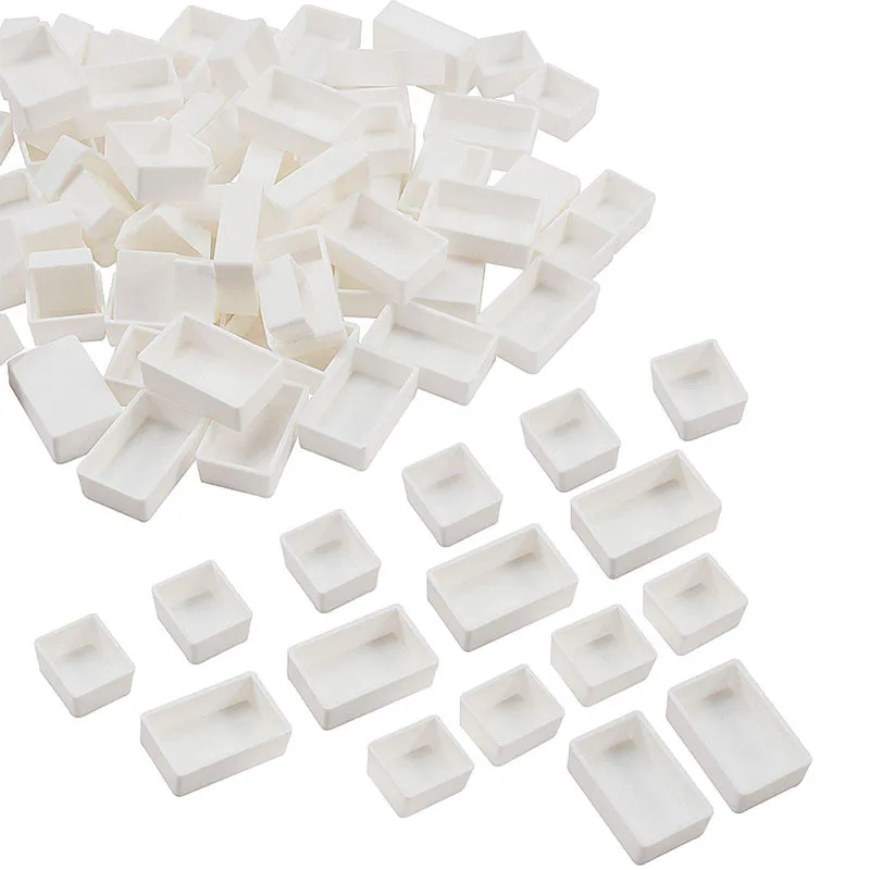 

100pcs Watercolor Storage Containers With Lids Portable Mini Paint Trays Travel Watercolor Mixing Tray Empty Paint Pans For