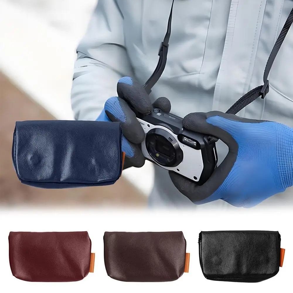 

NEW Waterproof Camera Bag PU Leather Shockproof Camera Holder Camera Case Camera Accessories